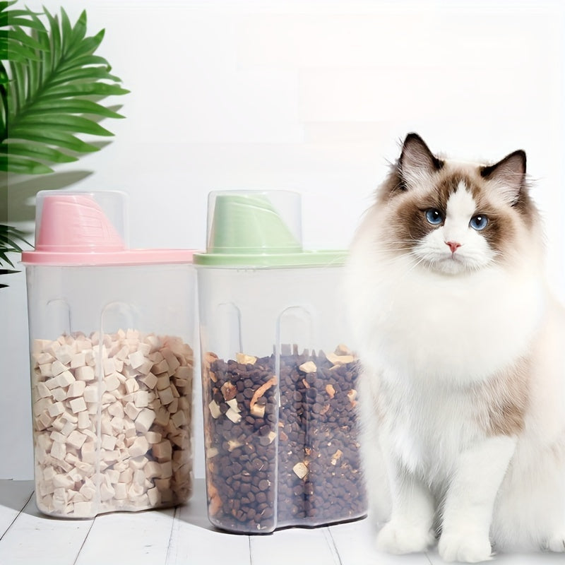 1pc Airtight Pet Food Storage Container with Lid