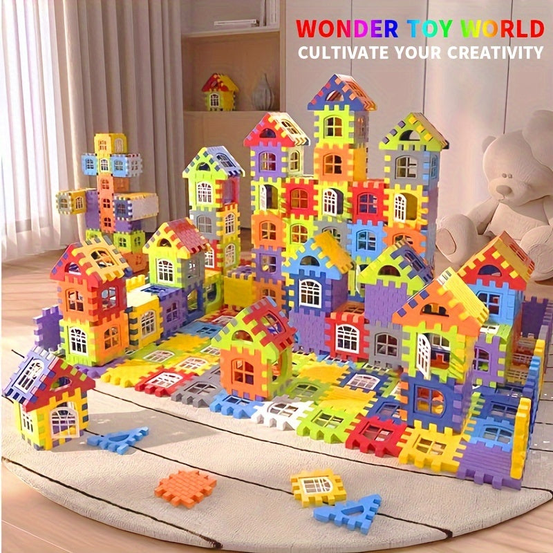 127pcs Kids Building Blocks Set, Educational PP Plastic