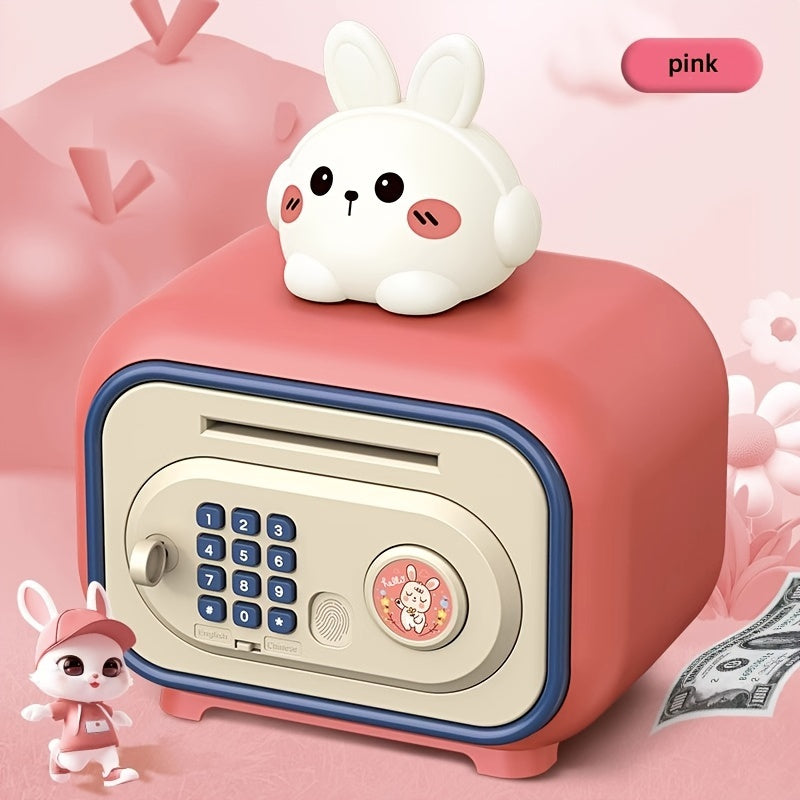 Youngsters' Musical Penny Bank with Fingerprint & Password Security - Smart Electric Savings Box, Novelty Toy Gift