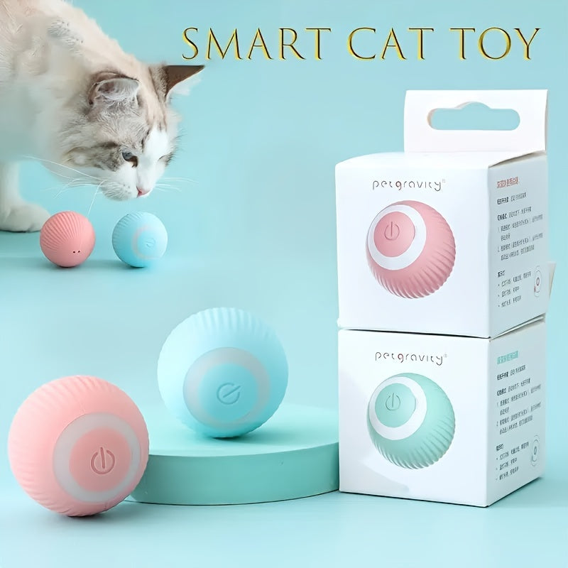 Smart Cat Ball Toy With 150 MAh Bettery: An Automatic Rolling Ball For Hours Of Interactive Fun!