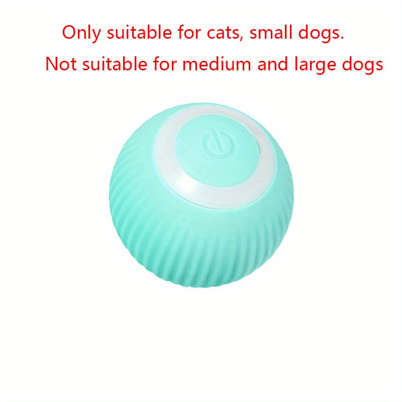 Interactive Electric Rolling Ball Cat Toy - Self-Moving And Smart - Perfect For Playful Kittens And Cats