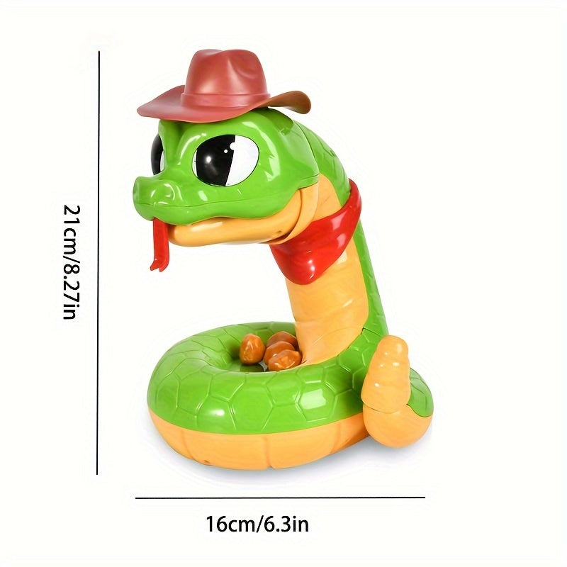 Hilarious Rattlesnake Game - Steal the Golden Coin Before He Strikes, Novelty Green Plastic Toy