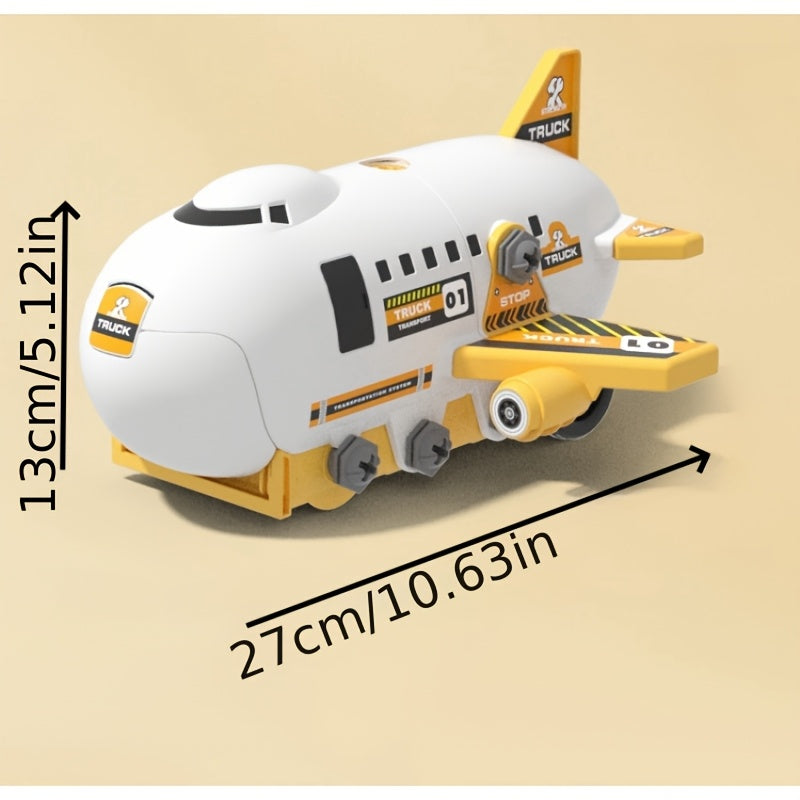 1 Transforming Track Airplane Toy Set