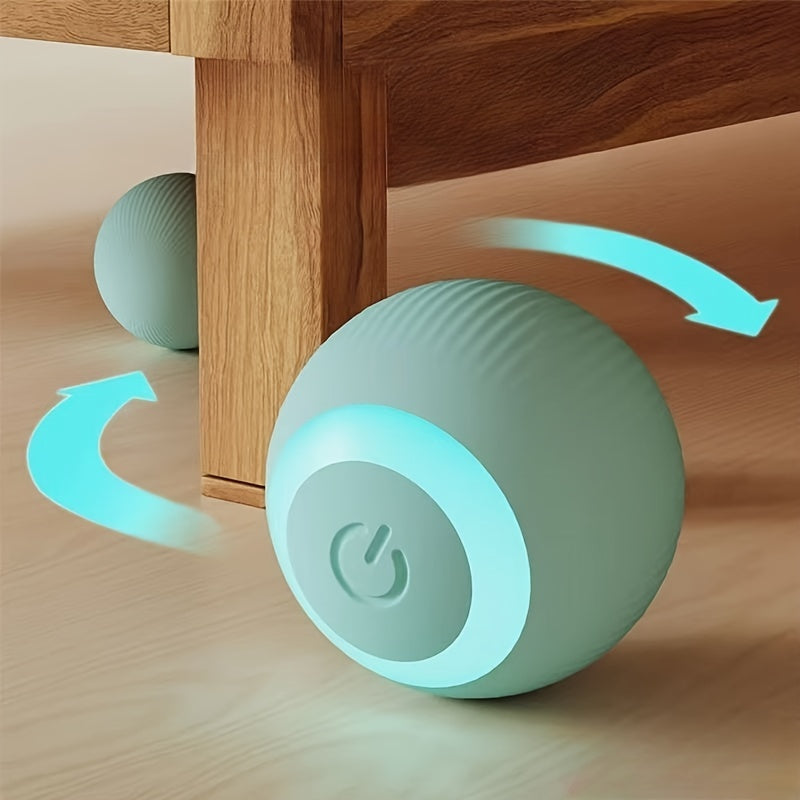 Interactive Electric Rolling Ball Cat Toy - Self-Moving And Smart - Perfect For Playful Kittens And Cats