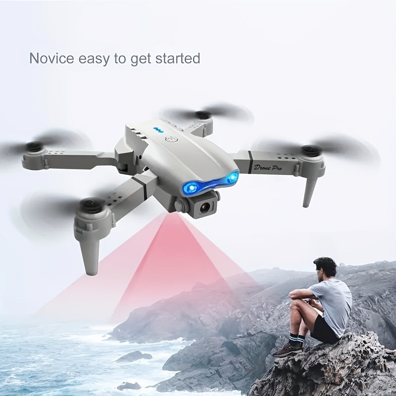 Riyufa E99 Dual Camera Drone with Wi-Fi, Remote Control - Indoor Flight Toy, Perfect for Beginners, Includes 3 Batteries & Mobile App - Ideal Gift for Halloween, Christmas, New Year, RIYUFA