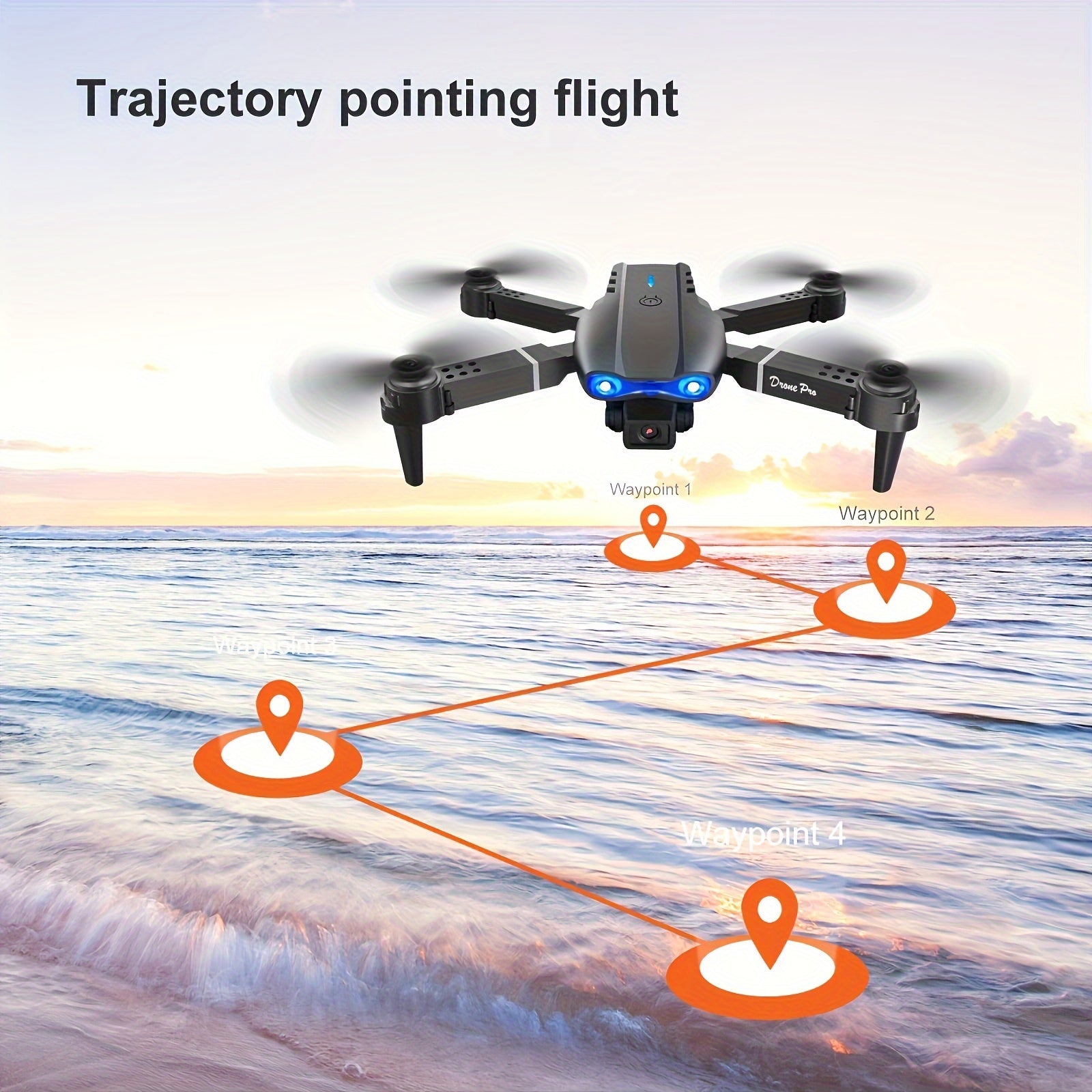 Riyufa E99 Dual Camera Drone with Wi-Fi, Remote Control - Indoor Flight Toy, Perfect for Beginners, Includes 3 Batteries & Mobile App - Ideal Gift for Halloween, Christmas, New Year, RIYUFA