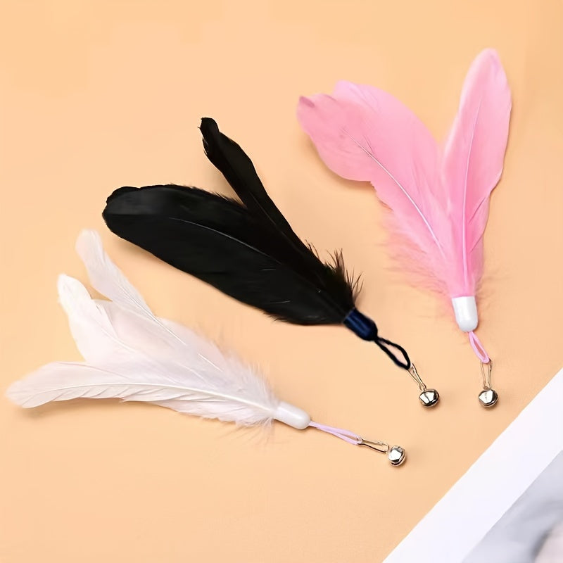 1pc Feather Cat Teaser Stick Toy