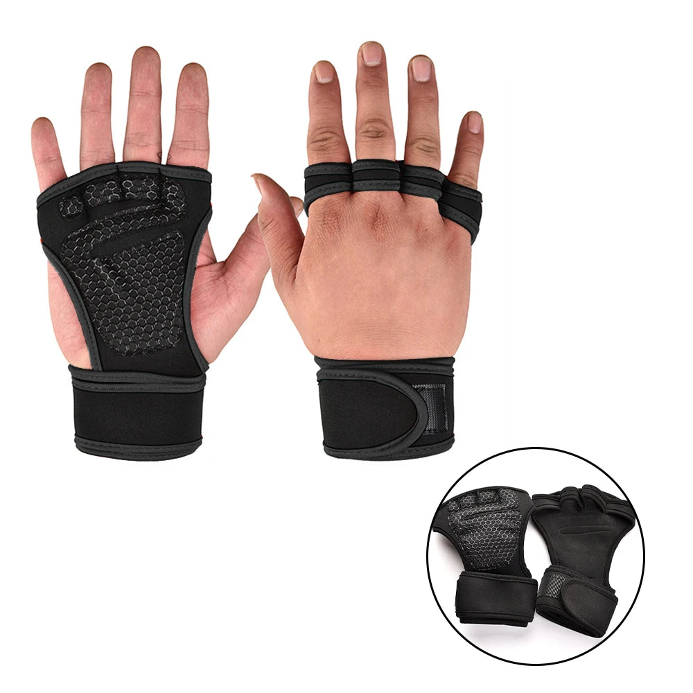 1 Pair of Weightlifting Training Gloves