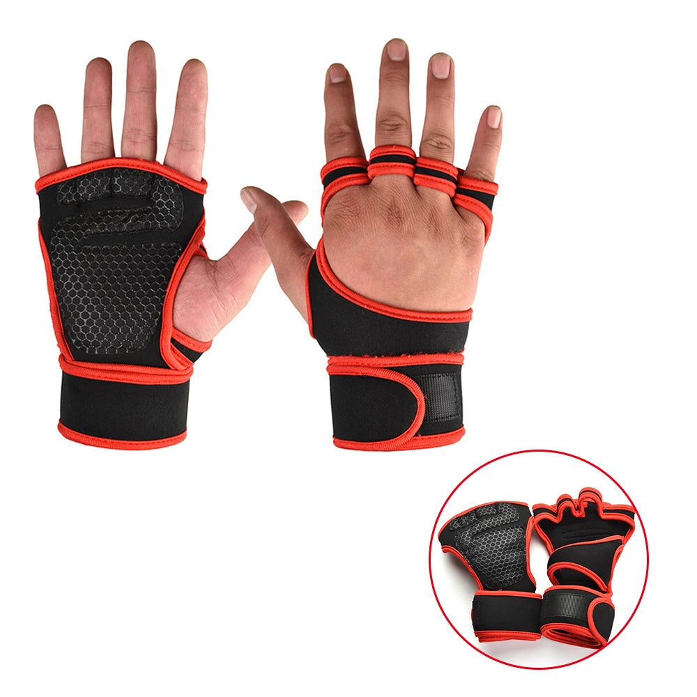 1 Pair of Weightlifting Training Gloves