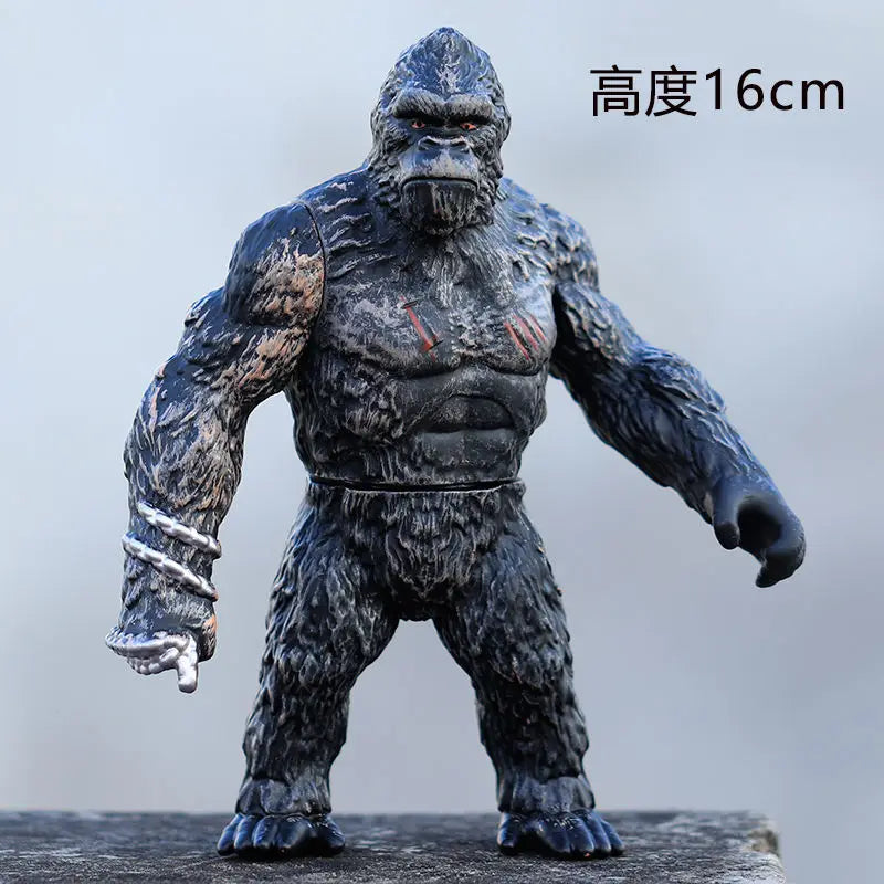 Godzilla VS King Kong Figure Action Anime Figurie Gulian Runaway Rabid Godzilla ABS Soft Glue Monster Doll Model Ornaments Toys