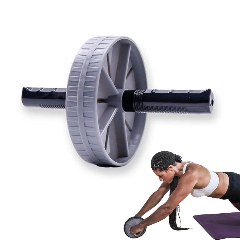 Abdominal Wheel Strong Load Bearing Non-slip Roller Strengthen Muscle Exercise Equipment Fitness Training Home Use Silent