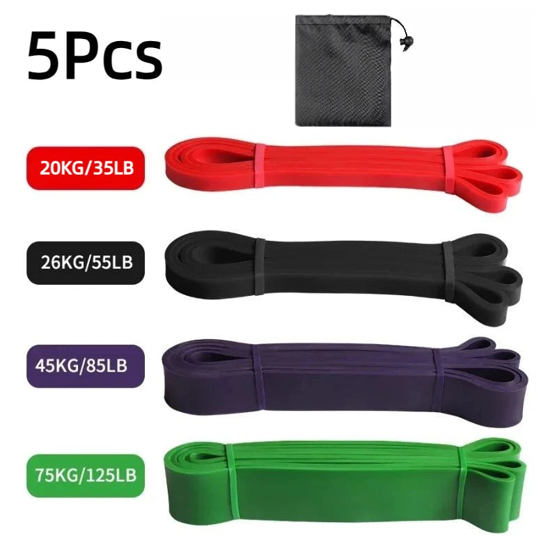 1/5Pcs TPE Elastic Resistance Bands, Strength Training