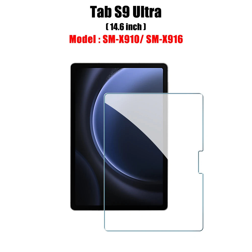 Tempered Glass Screen Protector For Samsung Galaxy Tab S6 Lite A9 Plus S8 S9 Plus Ultra S7 Fe S9 Fe 12.4 A8 Film