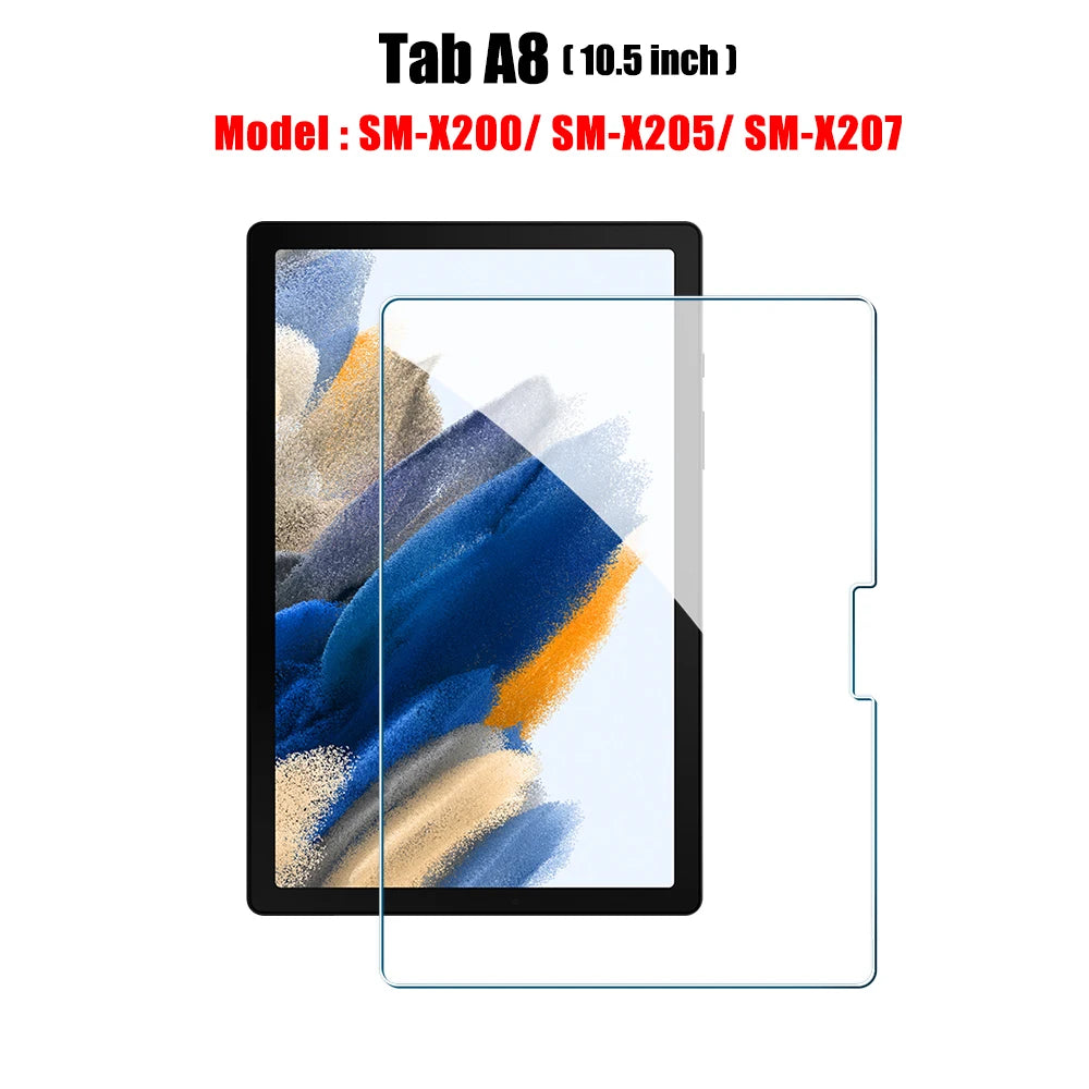 Tempered Glass Screen Protector For Samsung Galaxy Tab S6 Lite A9 Plus S8 S9 Plus Ultra S7 Fe S9 Fe 12.4 A8 Film