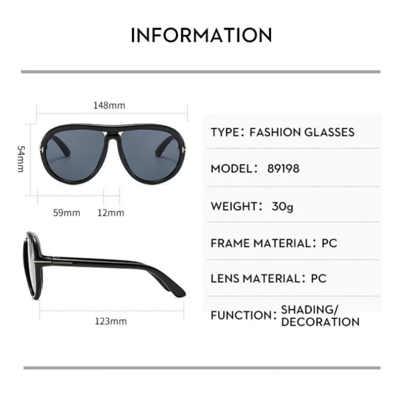 2025 New Fashion Luxury Round Oversized Sunglasses For Women