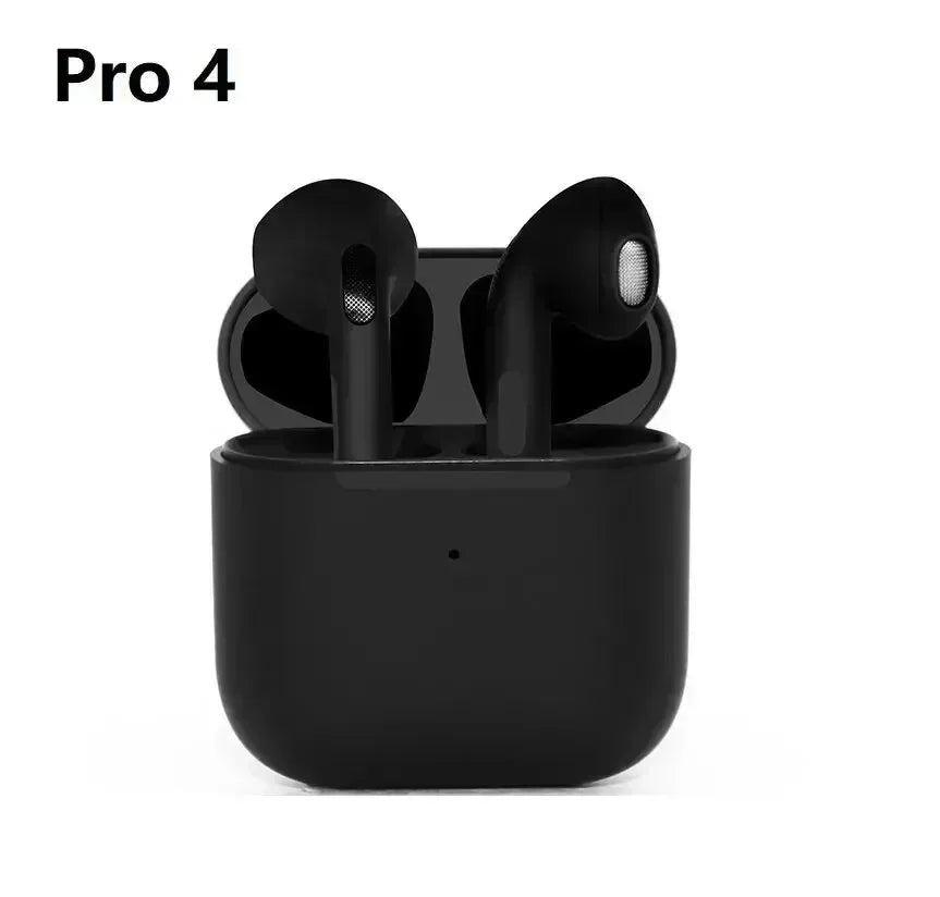 Pro 4 TWS Wireless Headphones Earphone Bluetooth Compatible 5.0 Waterproof Headset with Mic for iOS Android PC Gaming Earbuds