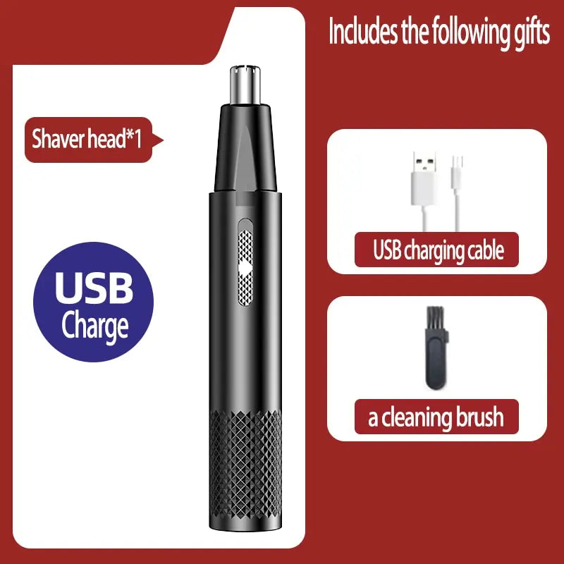 Nose Hair Trimmer for Men Electricportable USB Rechargeable Men's Electric Shaver New High Quality Personal Care Appliances Home