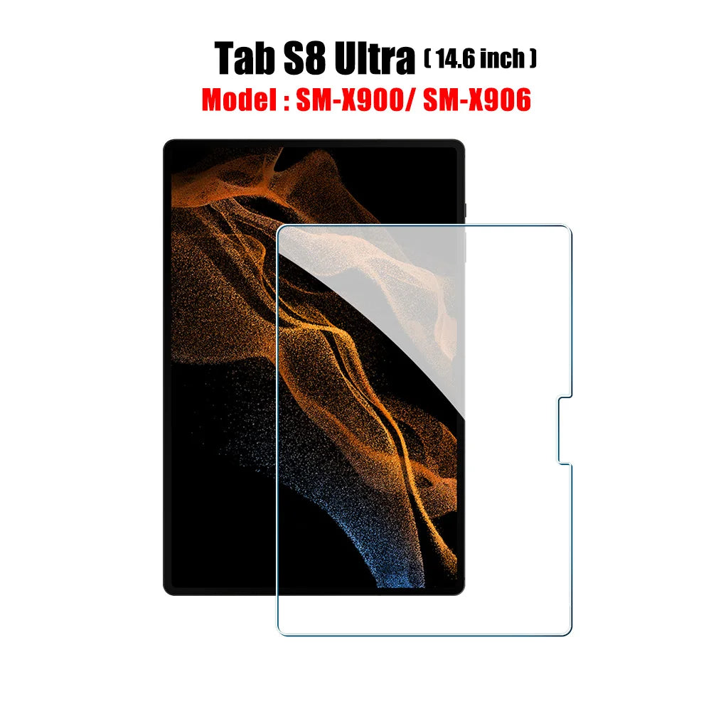 Tempered Glass Screen Protector For Samsung Galaxy Tab S6 Lite A9 Plus S8 S9 Plus Ultra S7 Fe S9 Fe 12.4 A8 Film