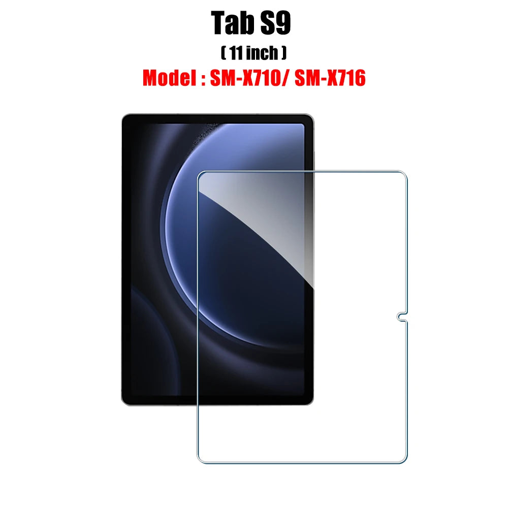 Tempered Glass Screen Protector For Samsung Galaxy Tab S6 Lite A9 Plus S8 S9 Plus Ultra S7 Fe S9 Fe 12.4 A8 Film