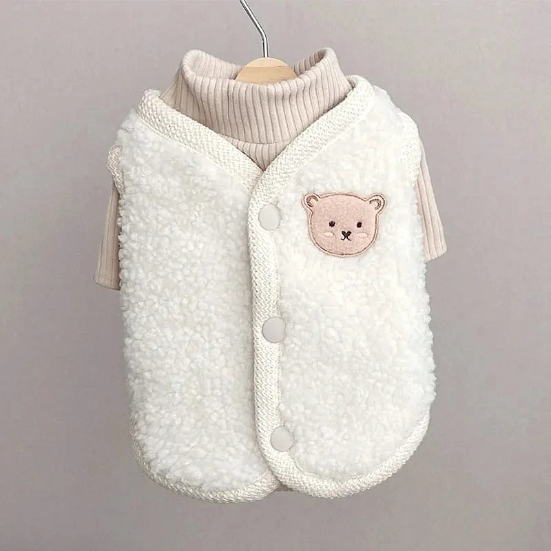 Winter Pet Dog Clothes Cute Bear Warm Dog Coat Sweatshirt Puppy For Small Medium Dogs Clothing Jacket French Bulldog Chihuahua