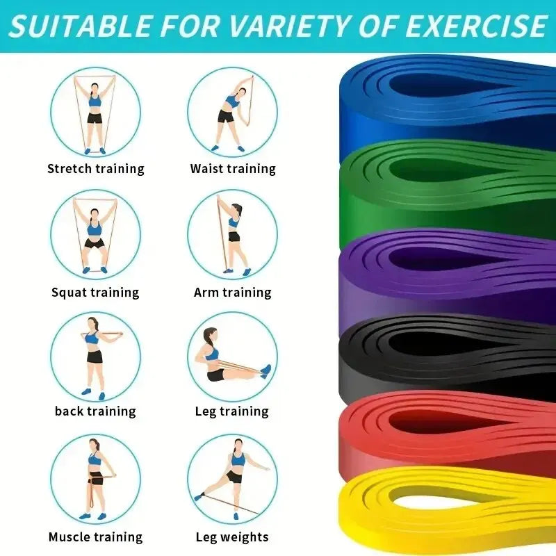 1/5Pcs TPE Elastic Resistance Bands, Strength Training