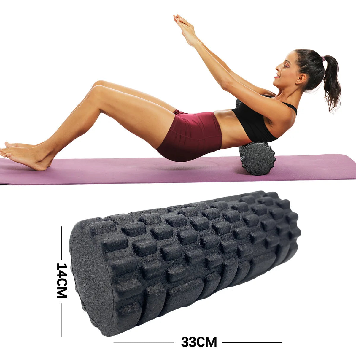 33cm Fitness Foam Roller Yoga Massage Roller EPP