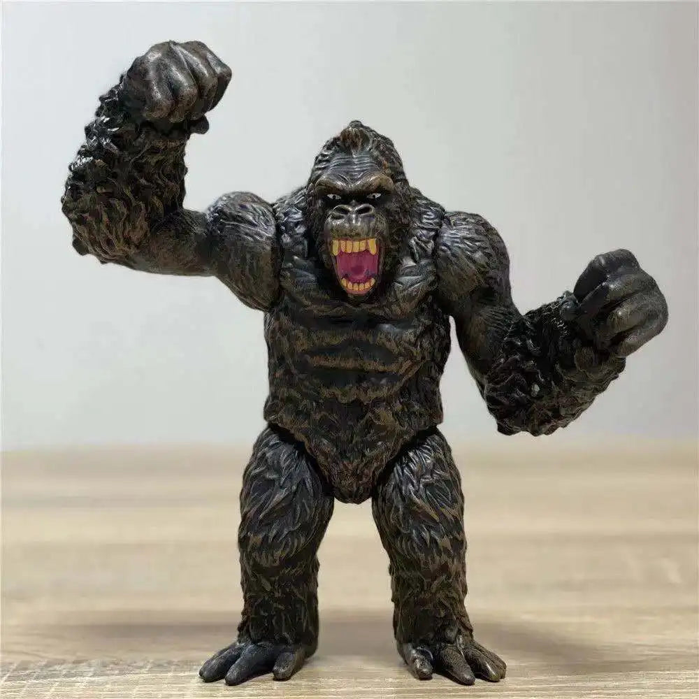 Godzilla VS King Kong Figure Action Anime Figurie Gulian Runaway Rabid Godzilla ABS Soft Glue Monster Doll Model Ornaments Toys