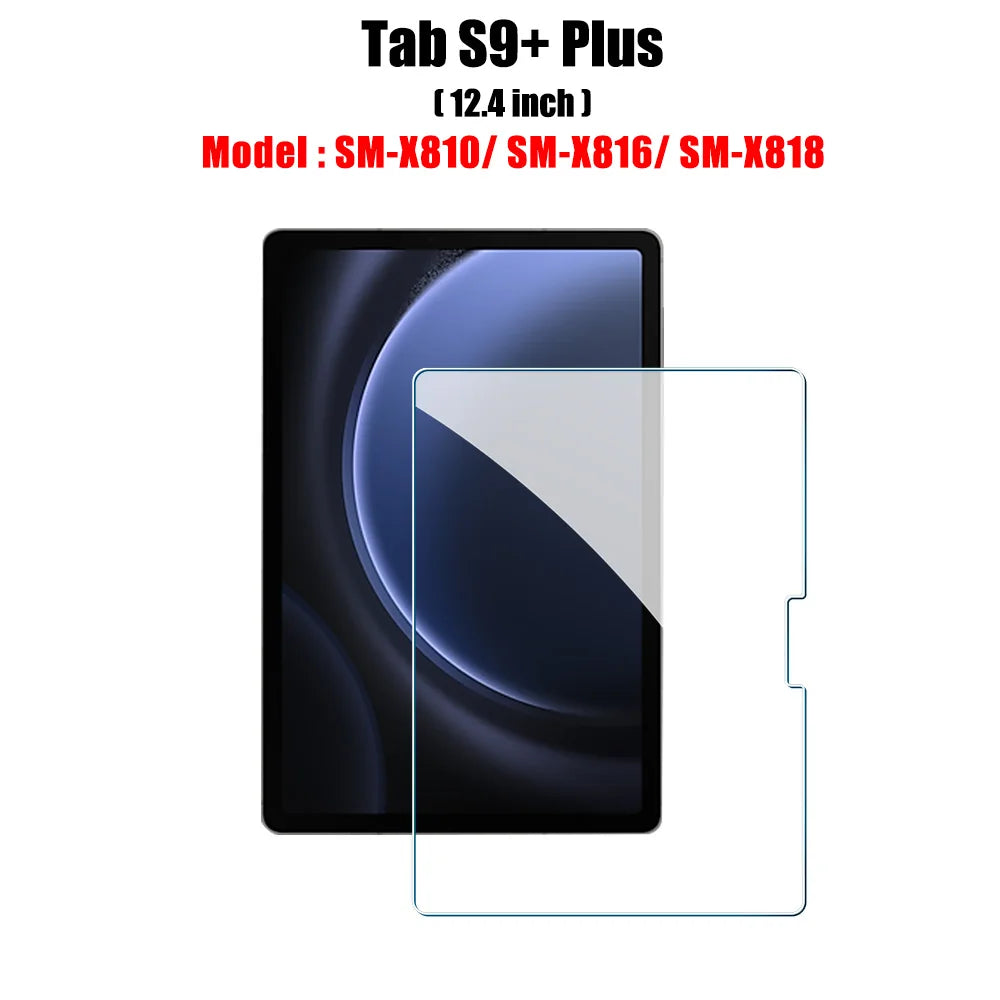 Tempered Glass Screen Protector For Samsung Galaxy Tab S6 Lite A9 Plus S8 S9 Plus Ultra S7 Fe S9 Fe 12.4 A8 Film