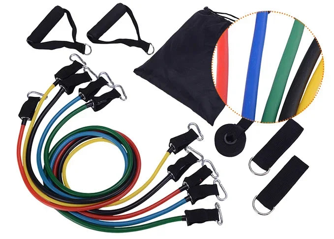 11 Piece Resistance Bands Set