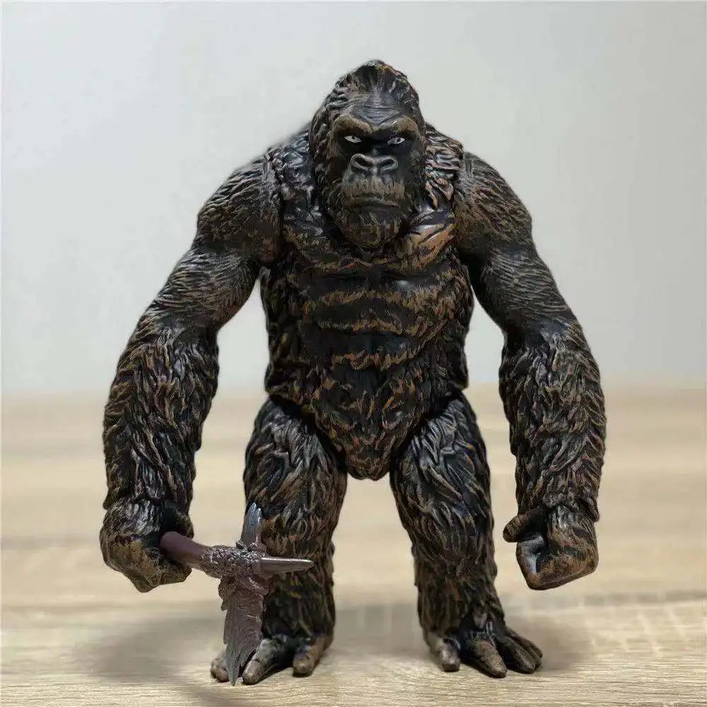 Godzilla VS King Kong Figure Action Anime Figurie Gulian Runaway Rabid Godzilla ABS Soft Glue Monster Doll Model Ornaments Toys