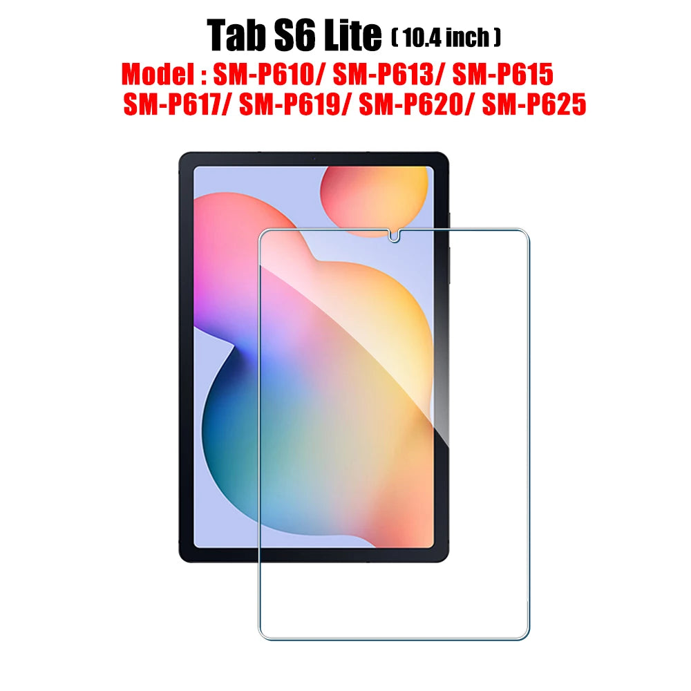 Tempered Glass Screen Protector For Samsung Galaxy Tab S6 Lite A9 Plus S8 S9 Plus Ultra S7 Fe S9 Fe 12.4 A8 Film