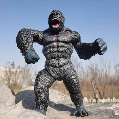 Godzilla VS King Kong Figure Action Anime Figurie Gulian Runaway Rabid Godzilla ABS Soft Glue Monster Doll Model Ornaments Toys