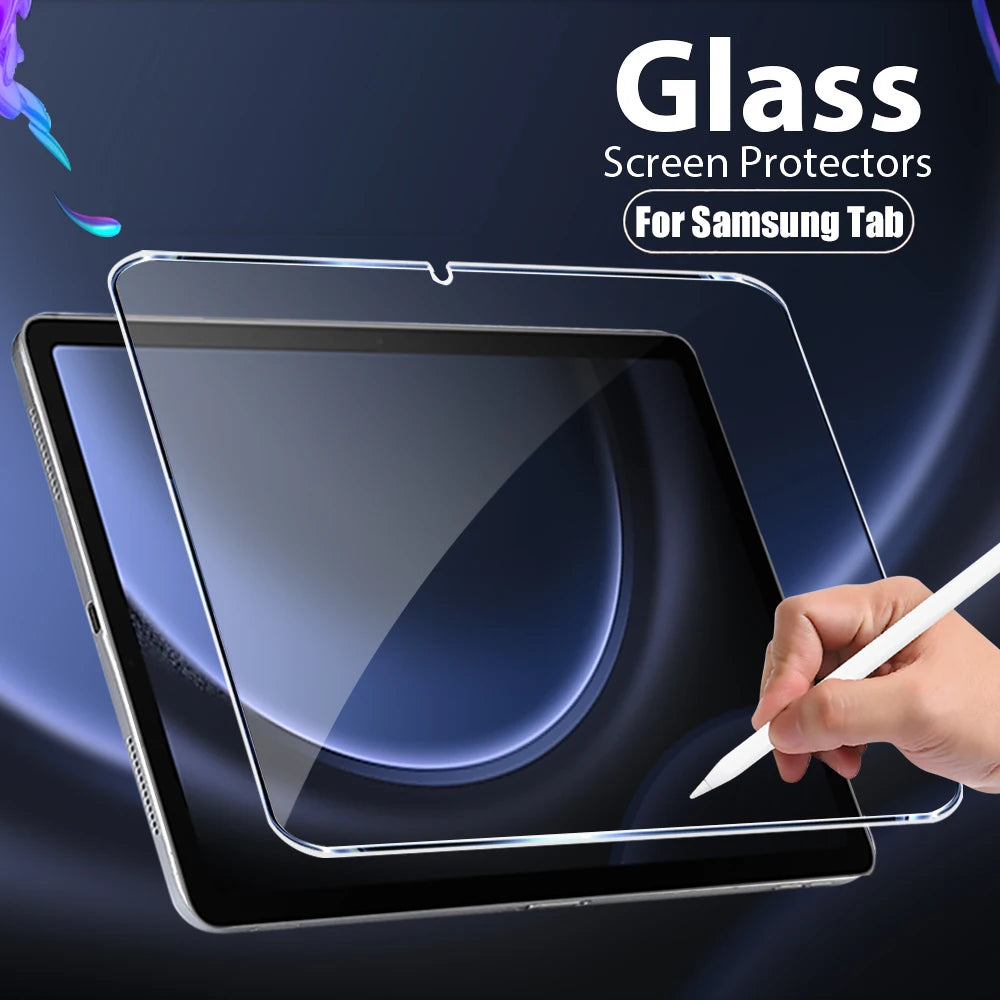 Tempered Glass Screen Protector For Samsung Galaxy Tab S6 Lite A9 Plus S8 S9 Plus Ultra S7 Fe S9 Fe 12.4 A8 Film