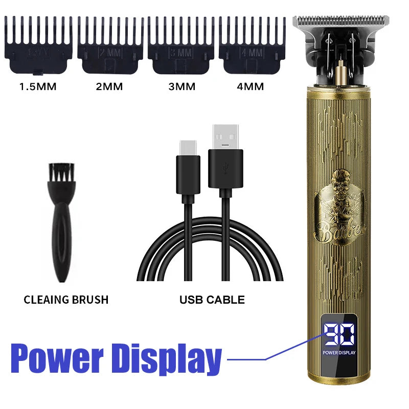 Hairdresser Original T9 Machine Professional Man Comb Personal Care Home Powerful Beard Hair Cutting Machine Lithium Battery