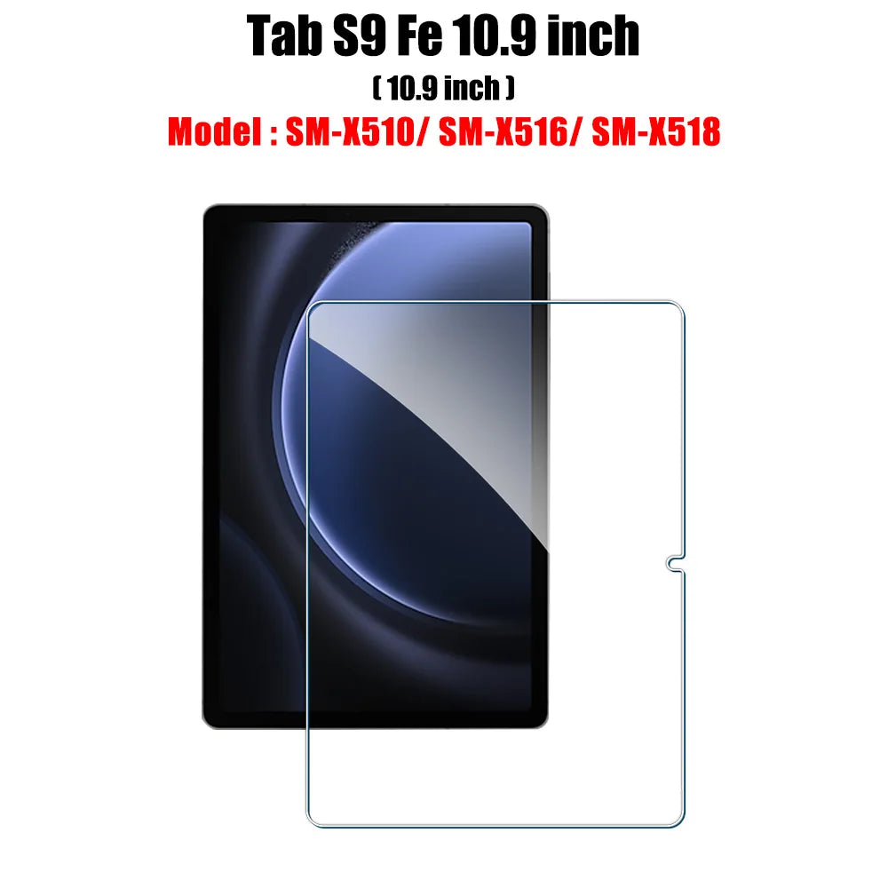 Tempered Glass Screen Protector For Samsung Galaxy Tab S6 Lite A9 Plus S8 S9 Plus Ultra S7 Fe S9 Fe 12.4 A8 Film