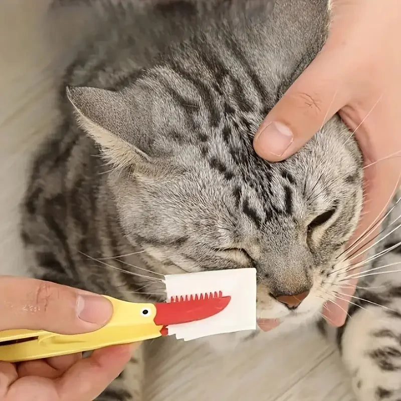 Pet Eye Comb Brush Pet Tear Stain Remover Comb Double-Sided Eye Grooming Brush Removing Crust Mucus For Small Cat Dog