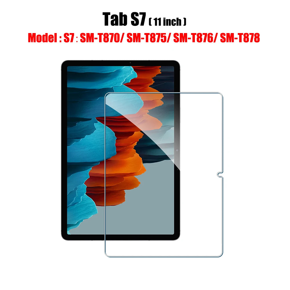 Tempered Glass Screen Protector For Samsung Galaxy Tab S6 Lite A9 Plus S8 S9 Plus Ultra S7 Fe S9 Fe 12.4 A8 Film