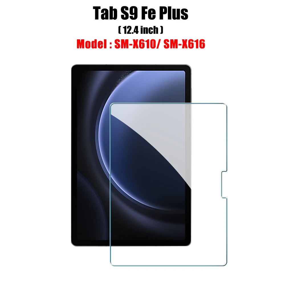 Tempered Glass Screen Protector For Samsung Galaxy Tab S6 Lite A9 Plus S8 S9 Plus Ultra S7 Fe S9 Fe 12.4 A8 Film