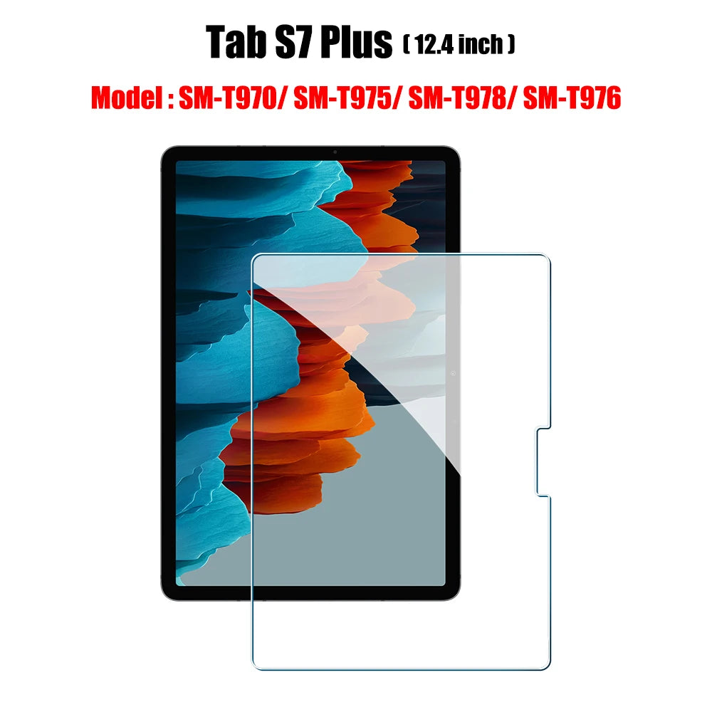 Tempered Glass Screen Protector For Samsung Galaxy Tab S6 Lite A9 Plus S8 S9 Plus Ultra S7 Fe S9 Fe 12.4 A8 Film