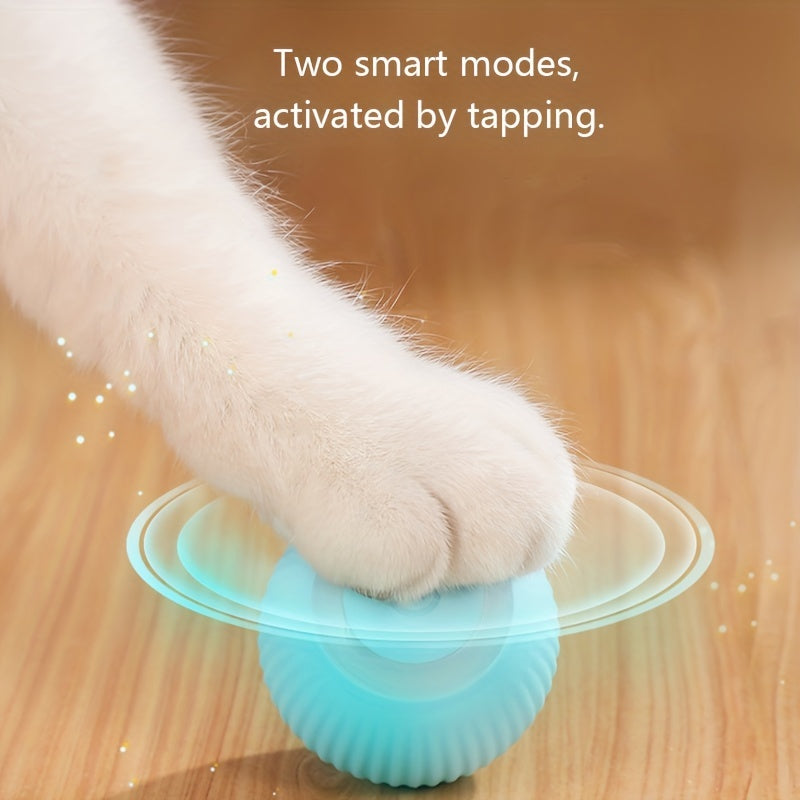 Interactive Electric Rolling Ball Cat Toy - Self-Moving And Smart - Perfect For Playful Kittens And Cats