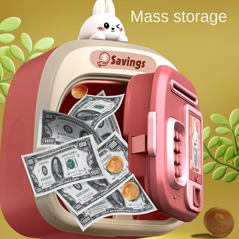 Youngsters' Musical Penny Bank with Fingerprint & Password Security - Smart Electric Savings Box, Novelty Toy Gift