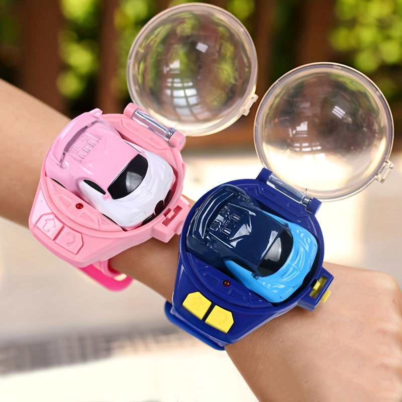 Mini Remote Control Car Watch Toy 2.4 GHz Cute Wrist Racing Watch, USB Charging Cartoon Remote Control Car, Interactive Game Toys, Boys And Girls Birthday Presents Halloween Christmas Gifts