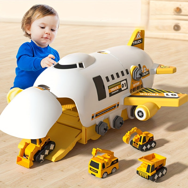 1 Transforming Track Airplane Toy Set