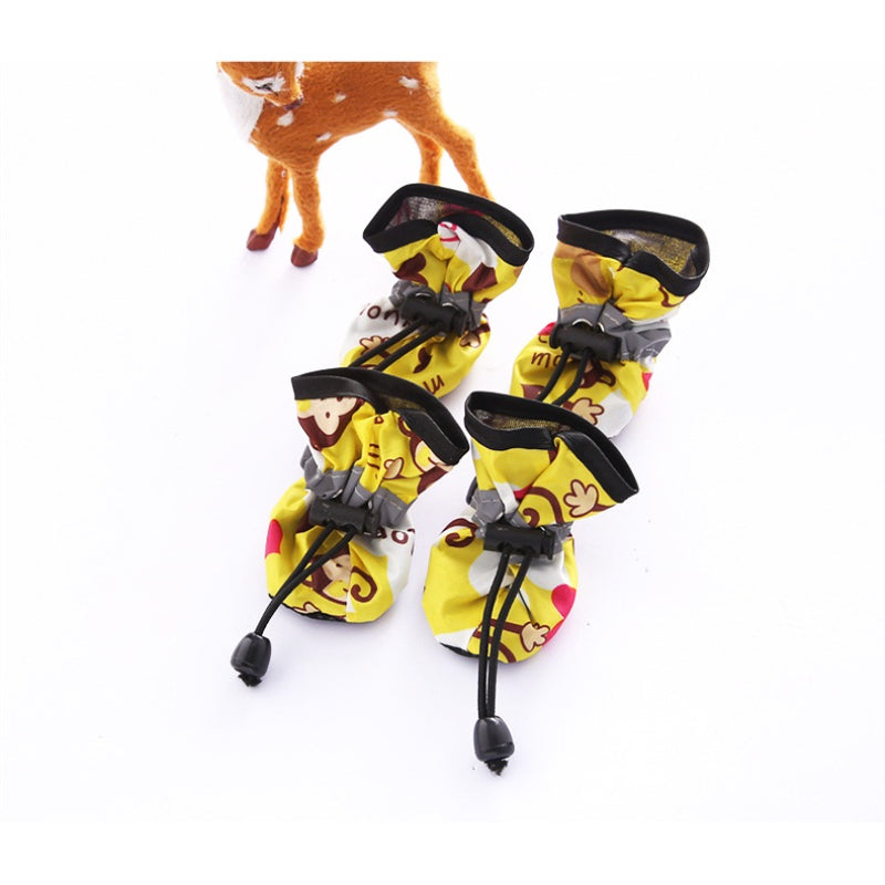 4pcs Water-Resistant Dog Shoes For Small Dogs - Protect Your Pet's Paws And Keep Them Dry