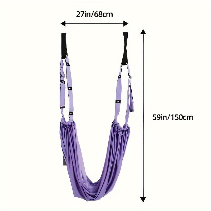 Get Fit And Flexible With The Yoga Waist Bending Training Rope! Waist Back Leg Stretch Strap, Yoga Fitness Band, Leg Stretching Assist Trainer, Yoga Stretcher, Back Bend Split Inversion Strap For Fitness, Dance, Ballet, Gymna