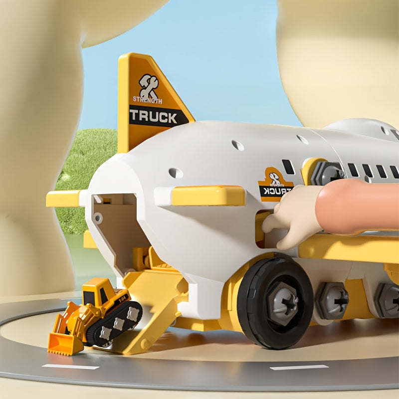 1 Transforming Track Airplane Toy Set